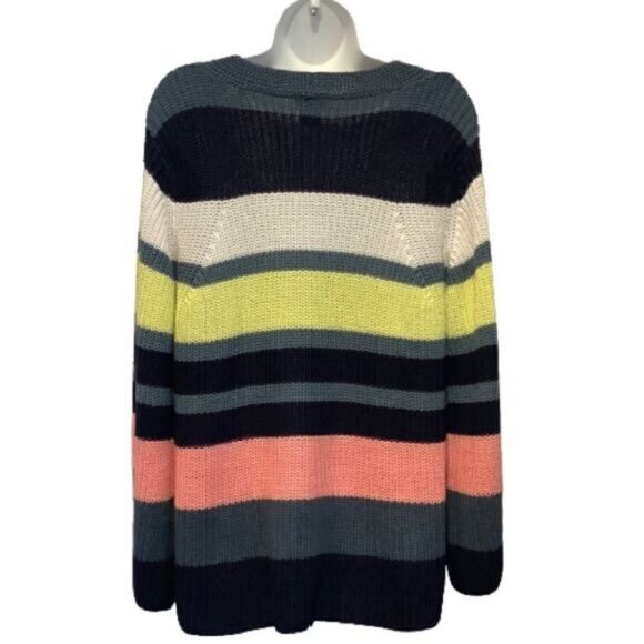 ANN TAYLOR BELL SLEEVE OVERSIZED STRIPED SWEATER SIZE SMALL - Picture 7 of 7